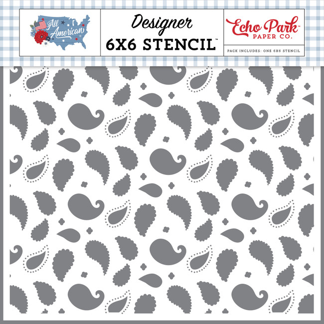 All American: Country Paisley Stencil