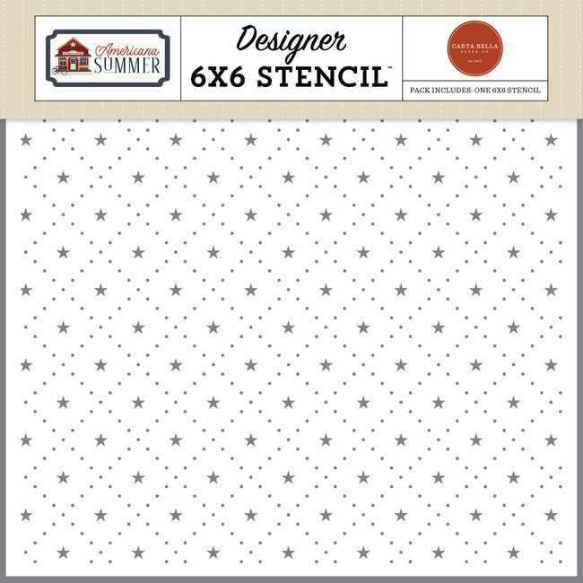 Americana Summer: Quilted Stars Stencil