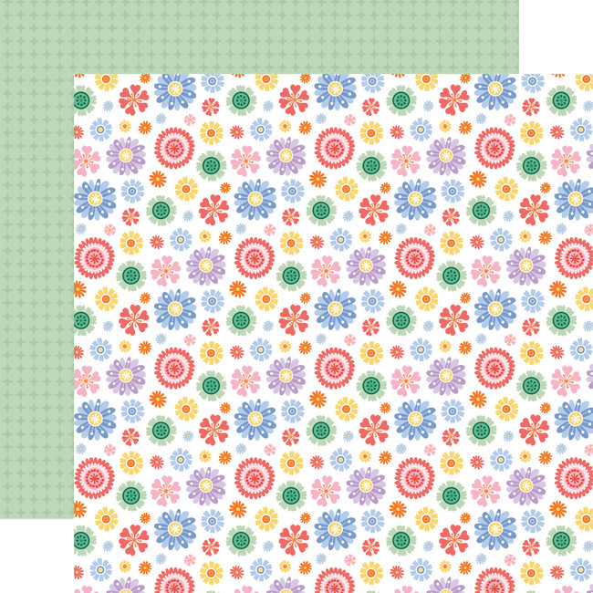 Our Groovy Summer: Groovy Flowers 12x12 Patterned Paper