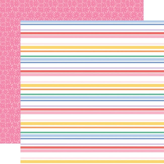 Our Groovy Summer: Summertime Stripes 12x12 Patterned Paper