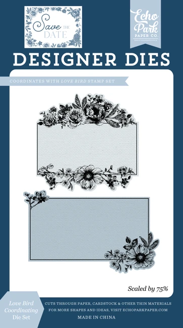 Save The Date: Love Bird Coordinating Die Set