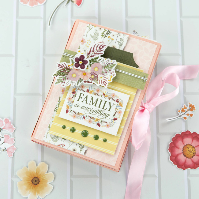 Pressed Floral Mini Album Digital Instructions
