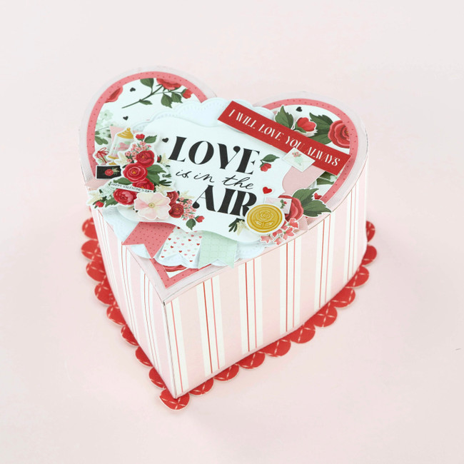 3D Heart Cake SVG Cut File