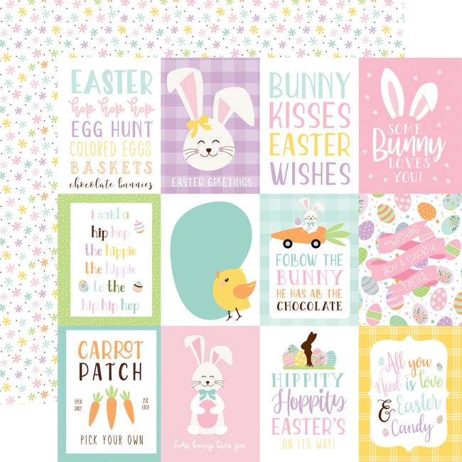 Welcome Easter: 3x4 Journaling Cards 12x12 Patterned Paper