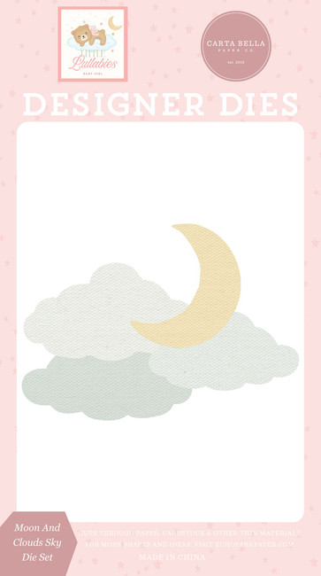 Little Lullabies - Baby Girl: Moon And Clouds Sky Small Die Set