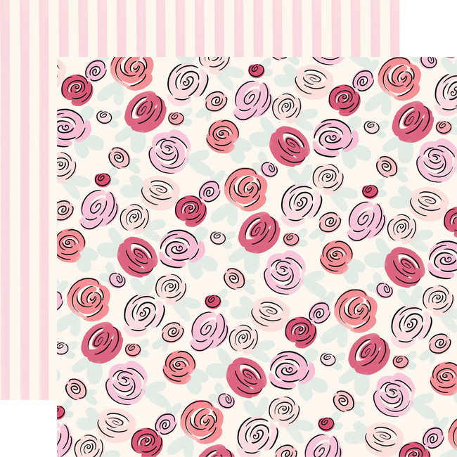 French Girl: Ooh La La Floral 12x12 Patterned Paper