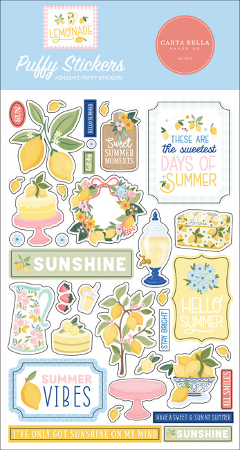 Lemonade Puffy Stickers