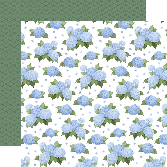 Flower Shoppe: Happy Hydrangeas 12x12 Patterned Paper
