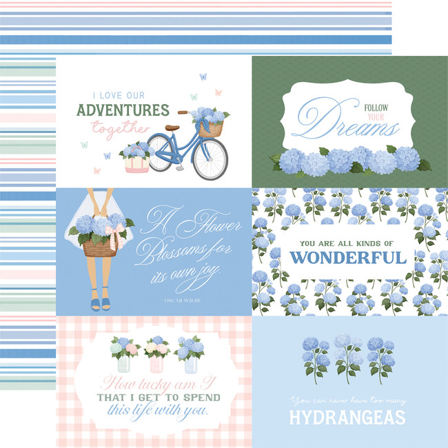 Flower Shoppe: 6x4 Journaling Cards 12x12 Patterned Paper
