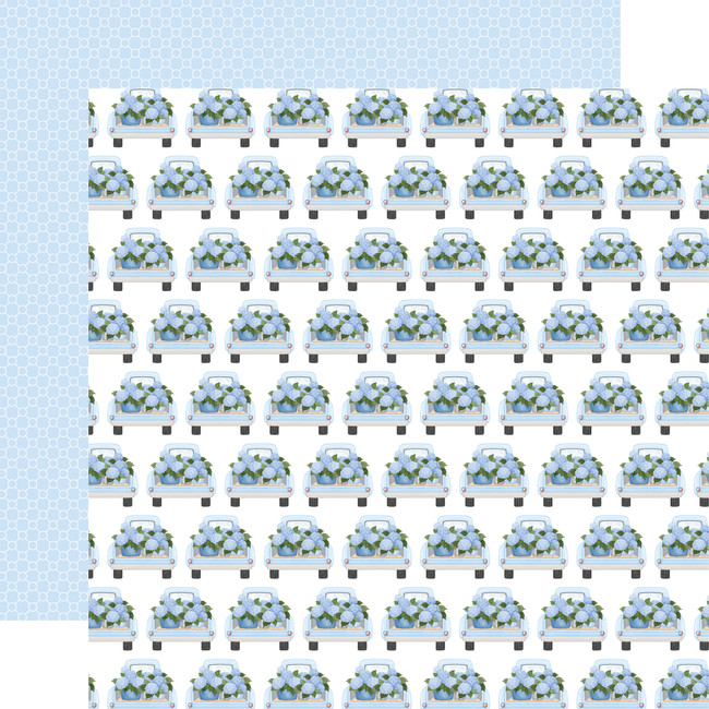Flower Shoppe: Thick Of Hydrangeas 12x12 Patterned Paper