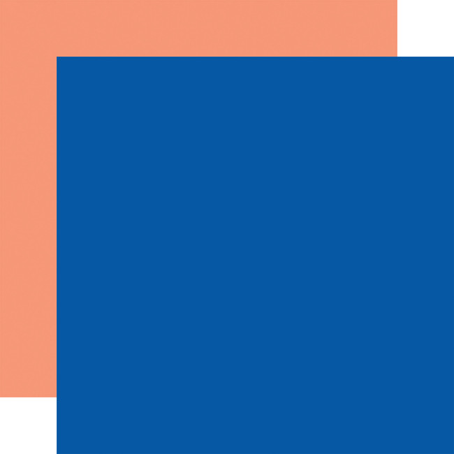 Greece: Blue / Salmon 12x12 Coordinating Solid Paper