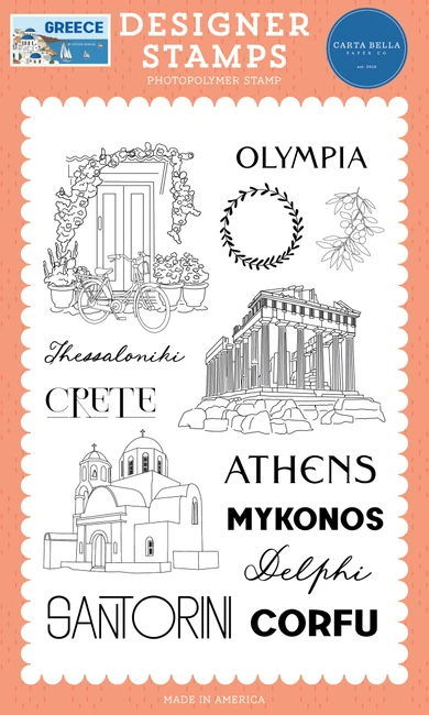 Greece: Travel Through Greece Stamp Set