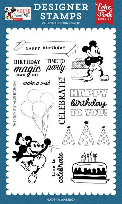 Mouse And Me Birthday: Celebrate Mouse Stamp Set