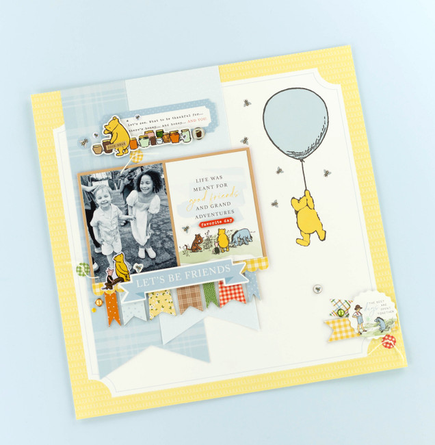 Winnie The Pooh Page Frames Friends Layout Digital Instructions