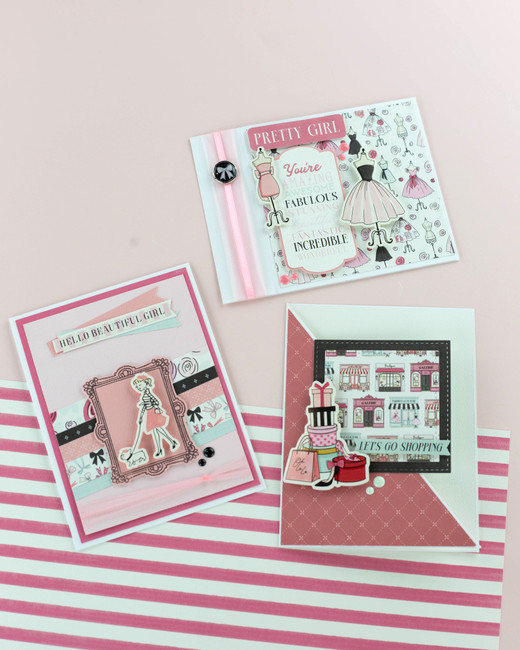 French Girl Card Set Digital Instructions