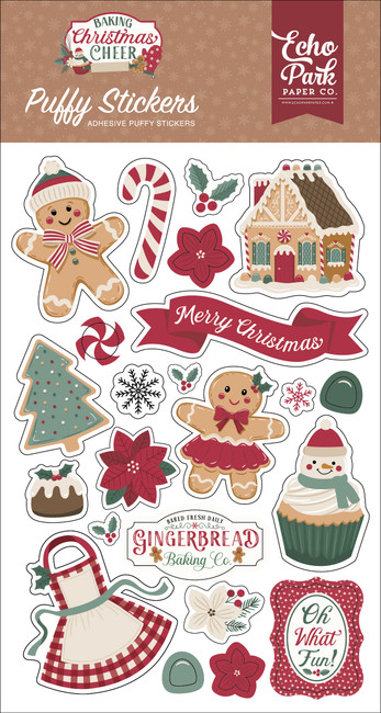 Baking Christmas Cheer Puffy Stickers