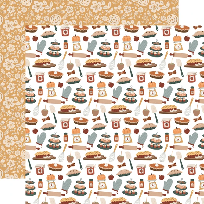 Feels Like Fall: Harvest Bakery 12x12 Patterned Paper