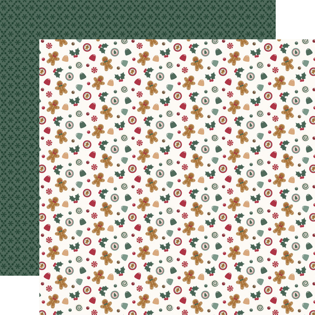 Baking Christmas Cheer: Christmas Sweets 12x12 Patterned Paper