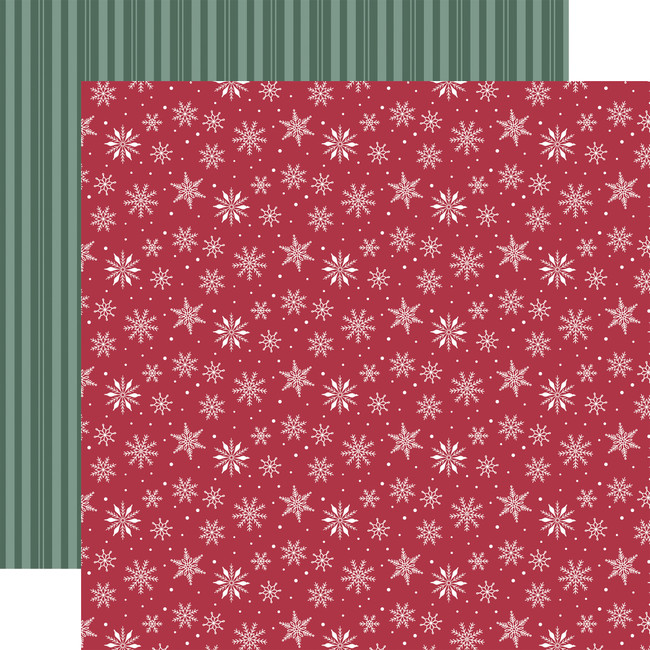 Baking Christmas Cheer: Snowflake Icing 12x12 Patterned Paper