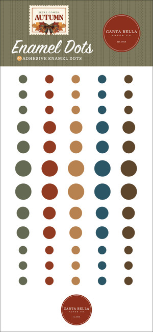 Here Comes Autumn Enamel Dots