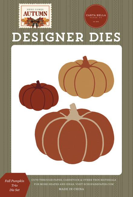 Here Comes Autumn: Fall Pumpkin Trio Large Die Set