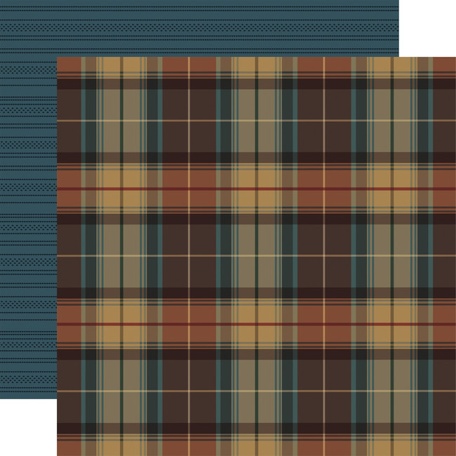 Here Comes Autumn: Moody Plaid 12x12 Patterned Paper