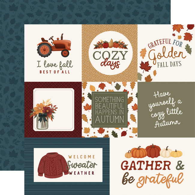 Here Comes Autumn: Multi Journaling Cards 12x12 Patterned Paper