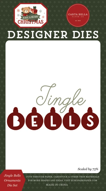 Have A Beary Christmas: Jingle Bells Ornaments Small Die Set