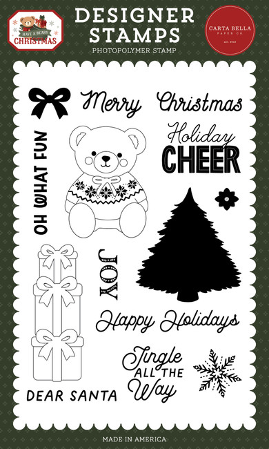 Have A Beary Christmas: Holiday Cheer Stamp Set