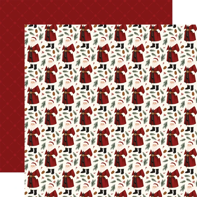 Classic Christmas: Wonderful Santa Claus 12x12 Patterned Paper