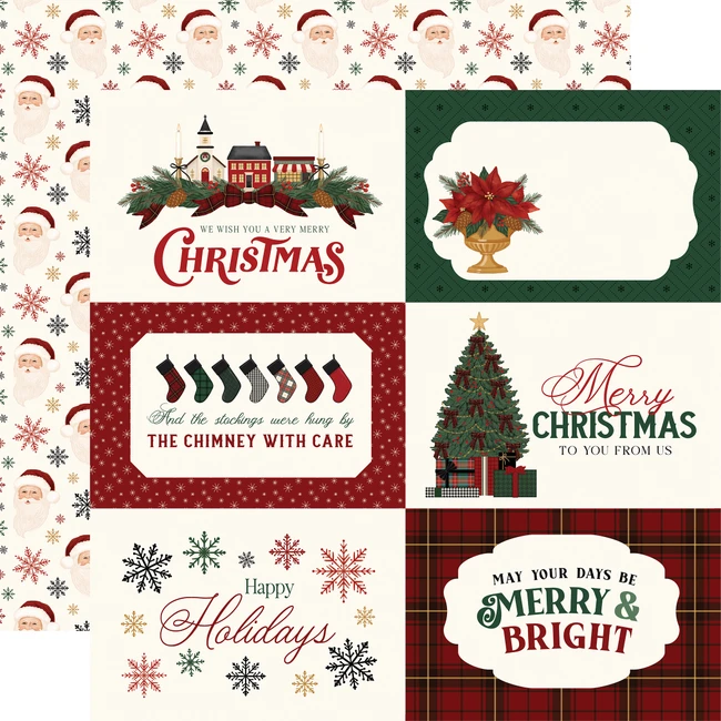Classic Christmas: 6x4 Journaling Cards 12x12 Patterned Paper