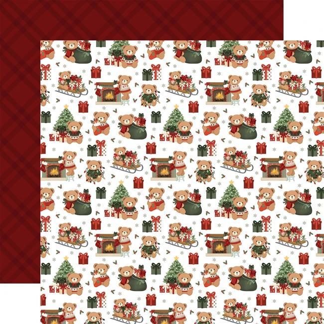 Have A Beary Christmas: Teddy Festivities 12x12 Patterned Paper