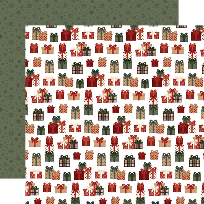 Have A Beary Christmas: Wrapped With Care 12x12 Patterned Paper