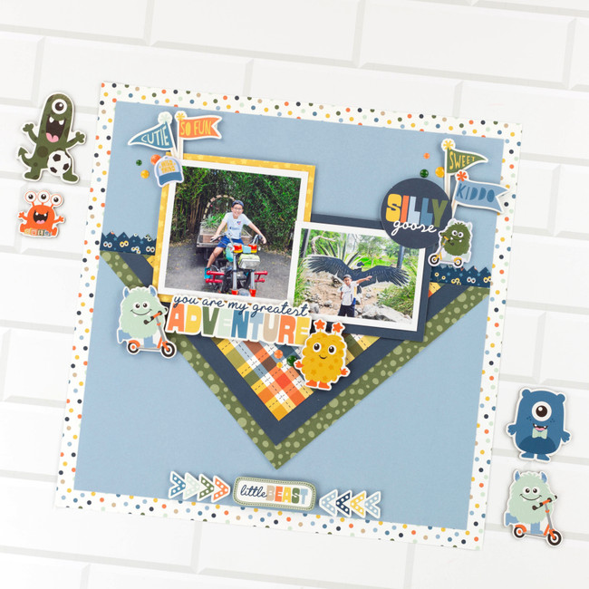 My Favorite Monster Layout Digital Instructions