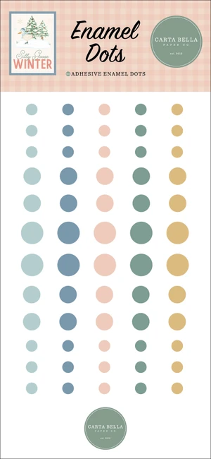 Silly Goose Winter Enamel Dots