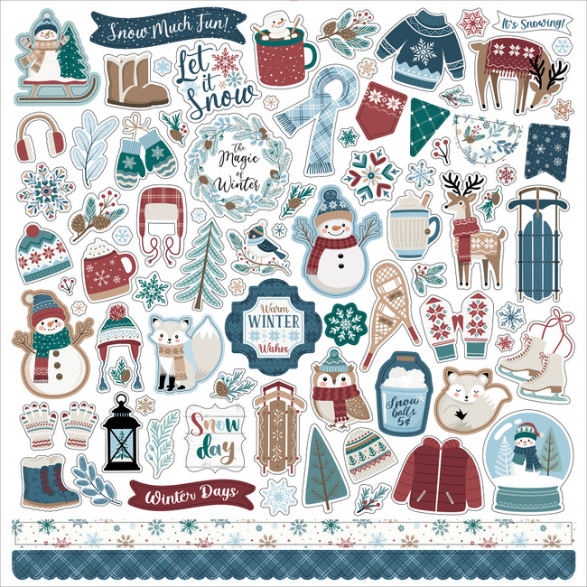 Wonderful Winter Days Element Sticker