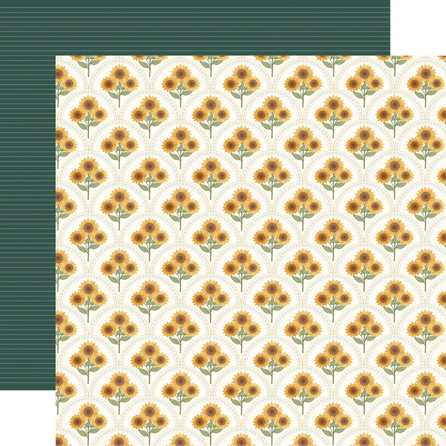 Home Sweet Home: Sunny Floral Arches 12x12 Patterned Paper