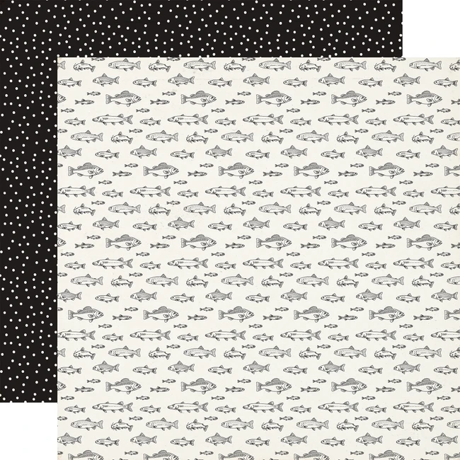 Great Outdoors: Gone Fishing 12x12 Patterned Paper