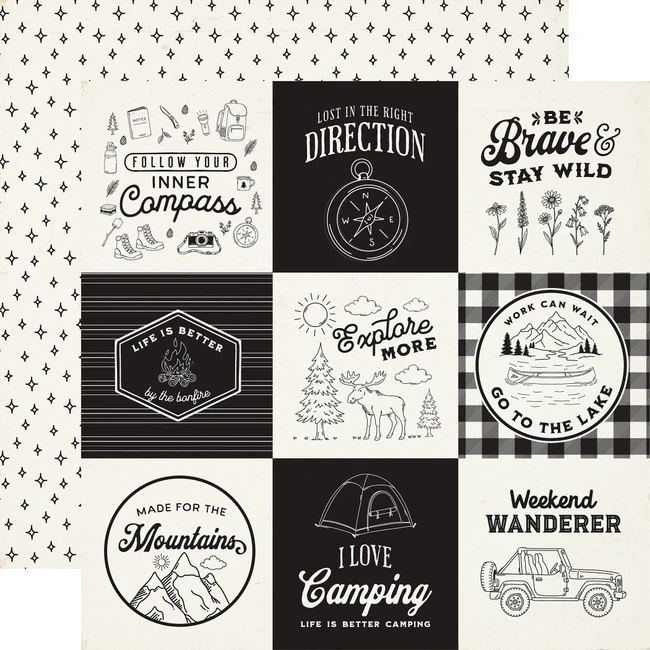 Great Outdoors: 4x4 Journaling Cards 12x12 Patterned Paper