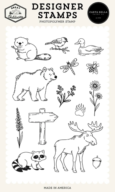 Great Outdoors: Animal Icons Stamp Set