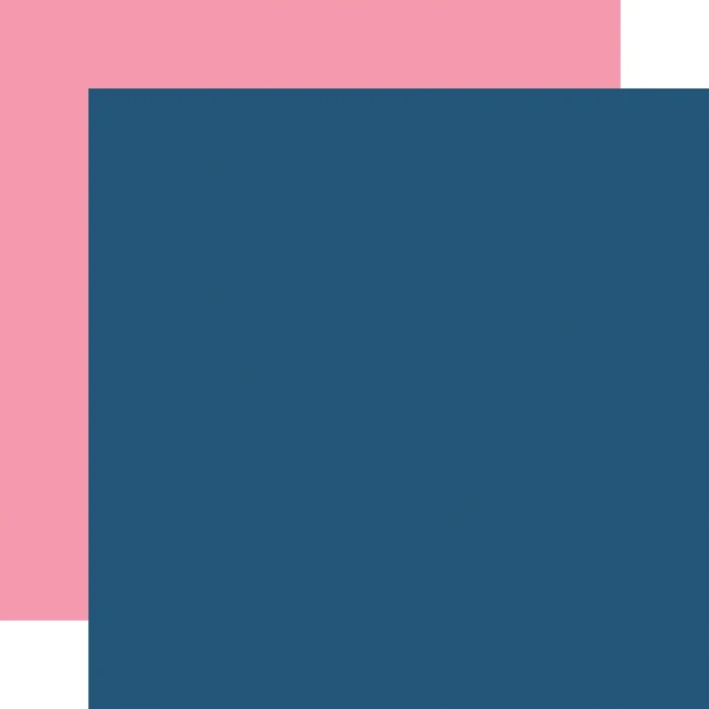 Dragonfly: Navy / Pink 12x12 Coordinating Solid Paper