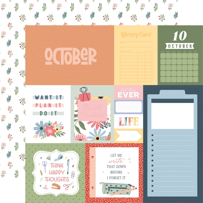 One Day At A Time: October 12x12 Patterned Paper
