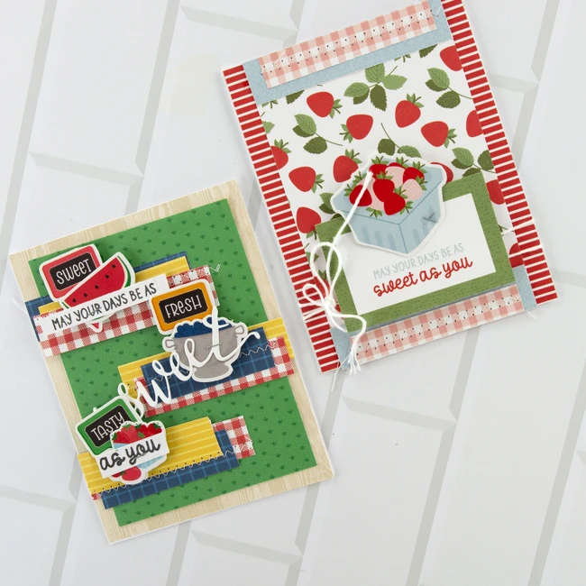 Freshly Picked And Strawberry Fields Cards Digital Instructions