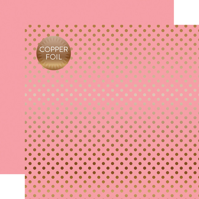 Copper Foil Pink 12x12 Patterned Paper