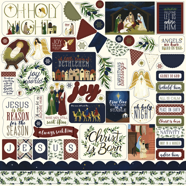 Oh Holy Night: Silent Night, Holy Night Medium Die Set