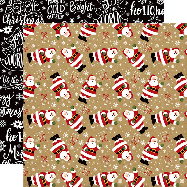 Celebrate Christmas: Here Comes Santa 12x12 Patterned Paper