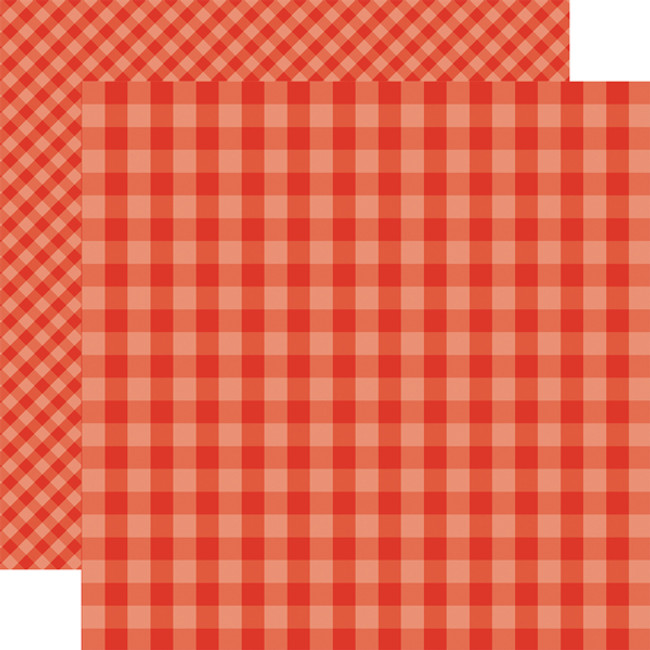 Gingham: Lifeguard Gingham 12x12 Patterned Paper