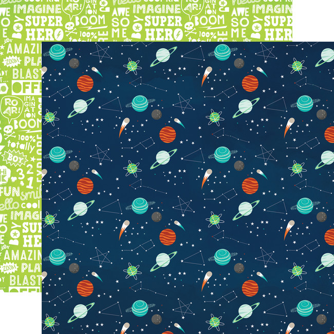 Imagine That Boy: Lost in Space 12x12 Patterned Paper