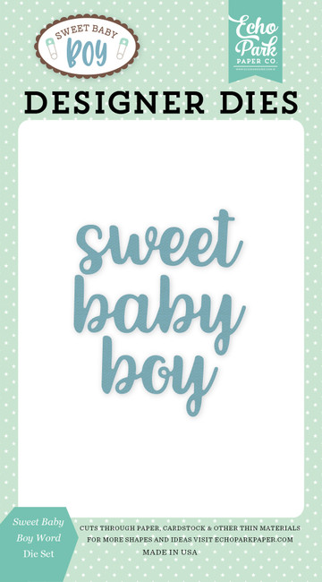 SBB143041 - Sweet Baby Boy Word Die Set