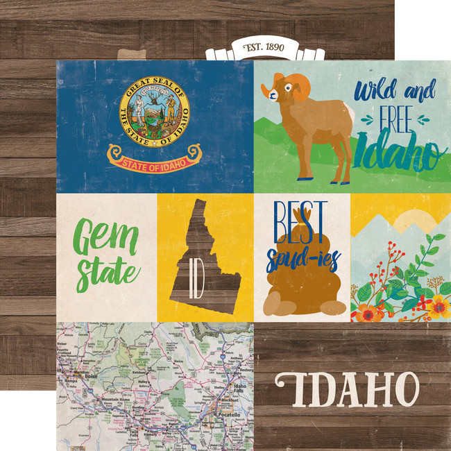 Stateside: Idaho 12x12 Patterned Paper